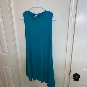 Turquoise tunic dress